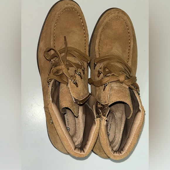 Giani Bernini Womens Bertey Suede Lace-Up Booties Memory Foam, brown/tan - Picture 7 of 11